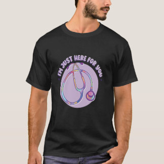 Grappige Stethoscoop Verpleegster RN T-shirt