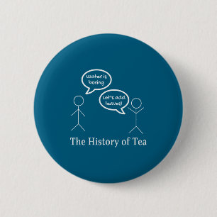 Grappige Stick Figures Pun Grap - De Geschiedenis Ronde Button 5,7 Cm