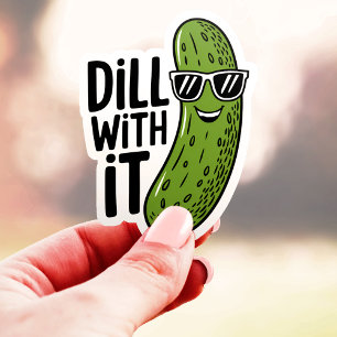 Grappige Sticker Met Augurk Punt Vinyl