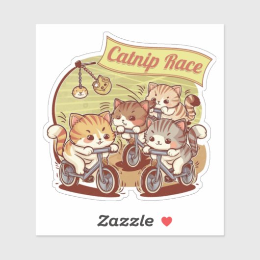 Grappige Sticker met Schattigee kleine Kittens op (Vel)