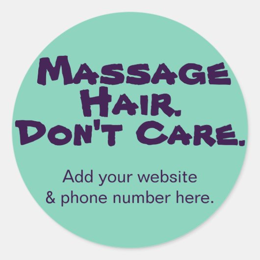 Grappige  Stickers voor Massage Cliënten (Voorkant)