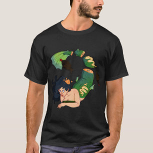 Grappige Stickman Geen Vissen Vandaag Stick Figure T-shirt