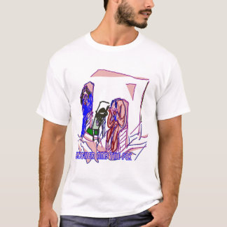 Grappige Stiekeme Vos die Eten Steelt van Oud Kopp T-shirt
