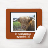 Grappige stier met pony muismat (Met muis)