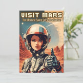 Grappige stijl Bezoek Mars Tourism Humor (Staand voorkant)