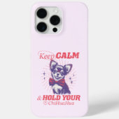 Grappige  Stijl Chihuahua met Roze Bowtie Case-Mate iPhone Case (Achterkant)