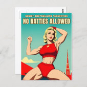 Grappige  Stijl Sovjet USSR Gym Spier Humor Briefkaart (Voorkant / Achterkant)