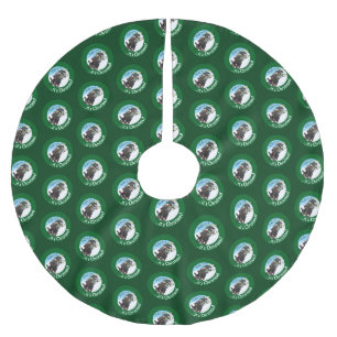Grappige stinkdier op een slee Het is kerstmis! Ca Kerstboom Rok