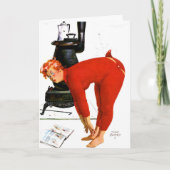 GRAPPIGE STOUTE KERSTKAART VOOR VROUW KAART (Voorkant)