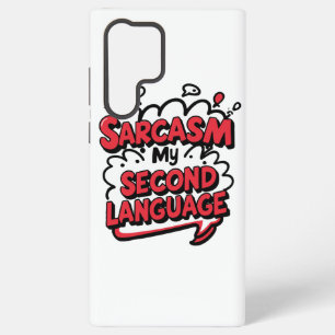 Grappige strip sarcastisch mijn tweede taal samsung galaxy hoesje