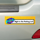 Grappige stripstijl BOOM coole Bumpersticker (Op auto)