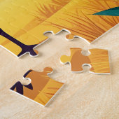 Grappige struisvogelpuzzel legpuzzel (Zijkant)