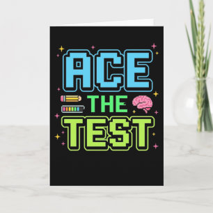 Grappige Student Test Ace De Test Level Up Test Da Kaart