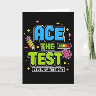 Grappige Studententest Ace De Test Level Up Testda Kaart
