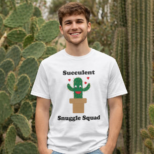 Grappige Succulent Knuffel Cactus T-shirt