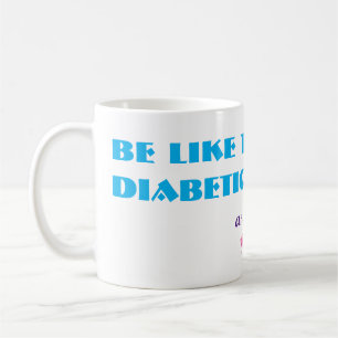 Grappige suiker rollercoaster diabetes diabetische koffiemok