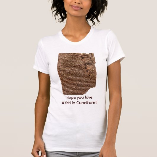 Grappige "Sumerian spijkerschrift" T-shirts (Voorkant)
