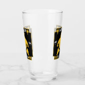 Grappige Sumo Wrestler Glas (Links)