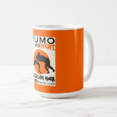 Grappige Sumo Wrestler Koffiemok (Voorkant rechts)