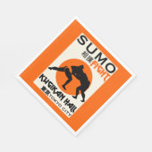 Grappige Sumo Wrestler Servet (Hoek)