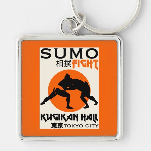 Grappige Sumo Wrestler Sleutelhanger (Voorkant)