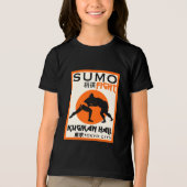 Grappige Sumo Wrestler Tri-Blend Shirt (Voorkant)