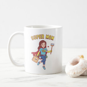Grappige Super Mama koffiemok