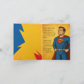 Grappige Superheld Dad Comic Vaderdag Kaart (Binnen)