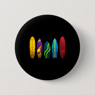 Grappige surfkunst voor mannen vrouwen kinderen su ronde button 5,7 cm
