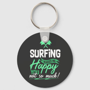 Grappige surfquote  sleutelhanger