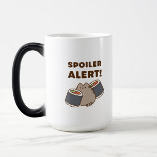 Grappige Sushi Kat Spoiler Alert T-shirt Magische Mok