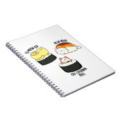 Grappige Sushi Puns van Sushi Cats Notitieboek (Rechterzijde)