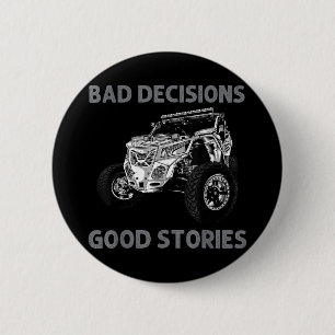 Grappige SXS kunst voor mannen Vrouwen SXS UTV Off Ronde Button 5,7 Cm