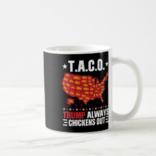Grappige T.a.c.o Trump Kwijlt Altijd Uit Taco Usa Koffiemok