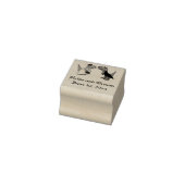 Grappige T-Rex bruid en bruidegom trouwstempel Rubberstempel (Stempel)