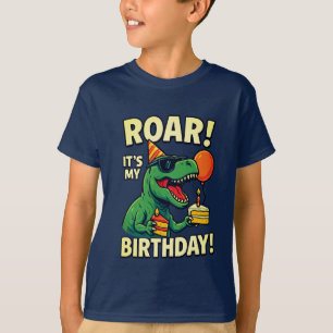 Grappige T-Rex Dino verjaardag T-shirt