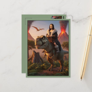 Grappige T Rex Dinosaurus Briefkaart