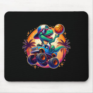 Grappige T-rex Dinosaurus Skelet Speler Kinderen P Muismat