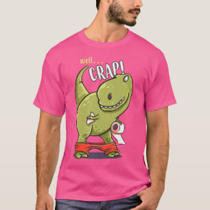 Grappige T-Rex dinosaurus Tyrannosaurus Toilette T-shirt