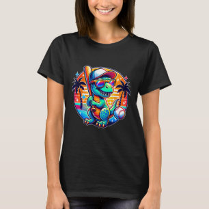 Grappige T-rex Dinosaurus Verkoop Speler Kinderen  T-shirt