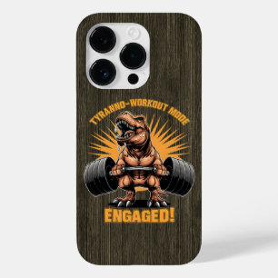 Grappige T Rex Dinosaurus Workout Fitness Gym Oefe Case-Mate iPhone 14 Pro Hoesje