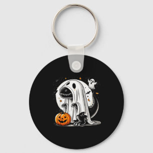 Grappige T-rex Geest Dinosaur Halloween Kostuum Ty Sleutelhanger