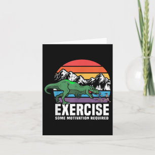 Grappige T Rex Gym Oefening Workout Fitness Motiva Kaart