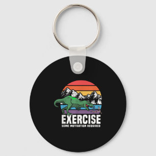 Grappige T Rex Gym Oefening Workout Fitness Motiva Sleutelhanger