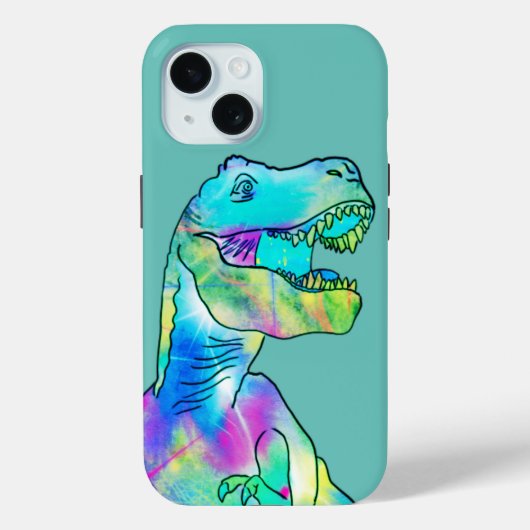 Grappige T-Rex kleurrijke dinosaurus Case-Mate iPhone Case (Achterkant)
