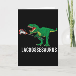 Grappige T Rex Lacrosse Dinosaur Lax Jongens Lacro Kaart
