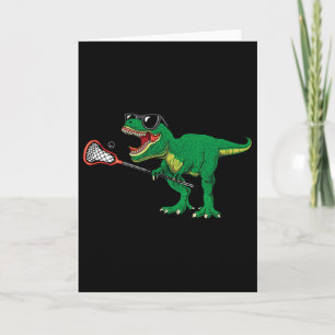 Grappige T Rex Lacrosse Dinosaur Lax Jongens Lacro Kaart