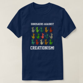 Grappige T-Rexen "Dinosaurussen tegen Creationisme T-shirt