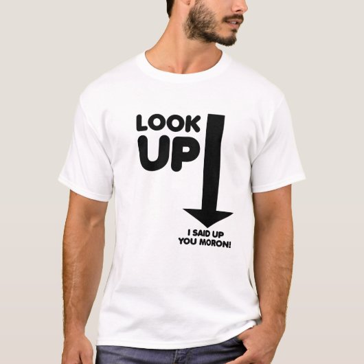 Grappige T-shirt Opzoeken (Voorkant)