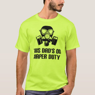Grappige T-shirt voor papa's luierservice
